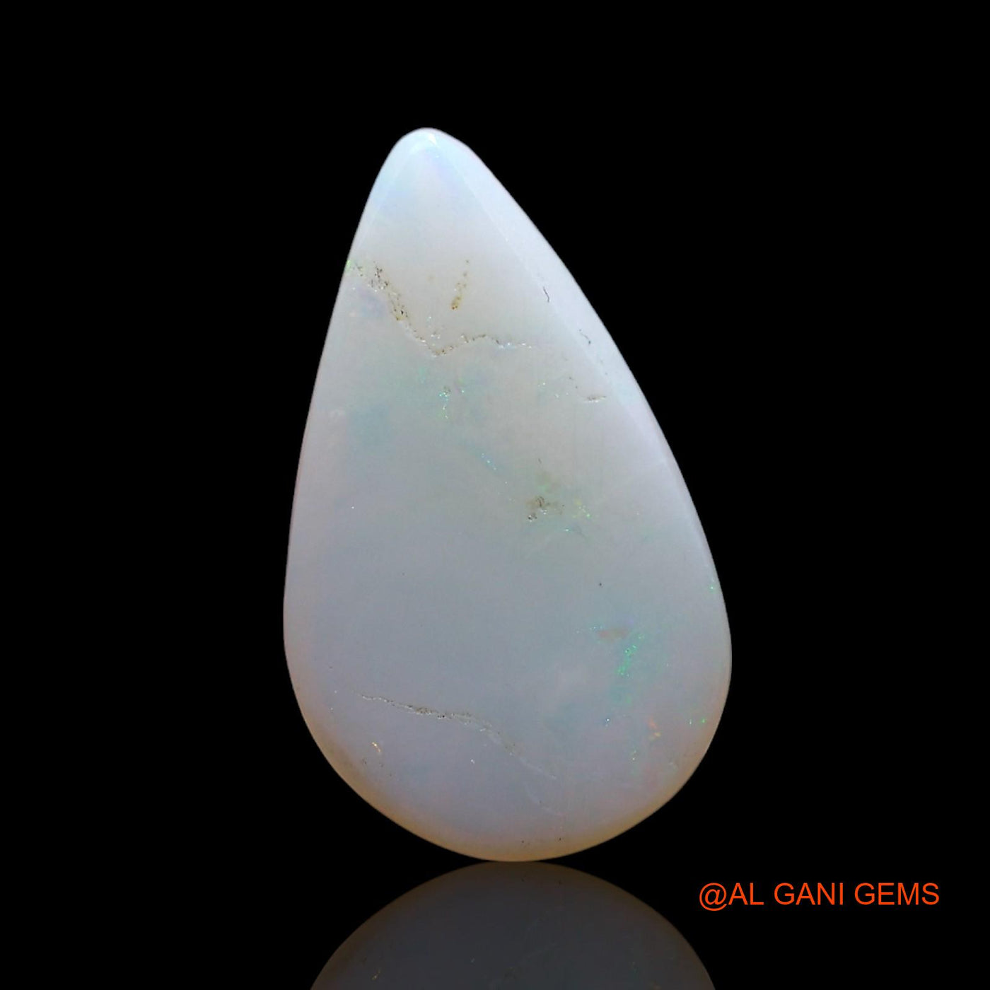 2.00 Cts Natural Australian Fire Opal Loose Gemstone Pear Cabochon 15x9x3 mm AF-908