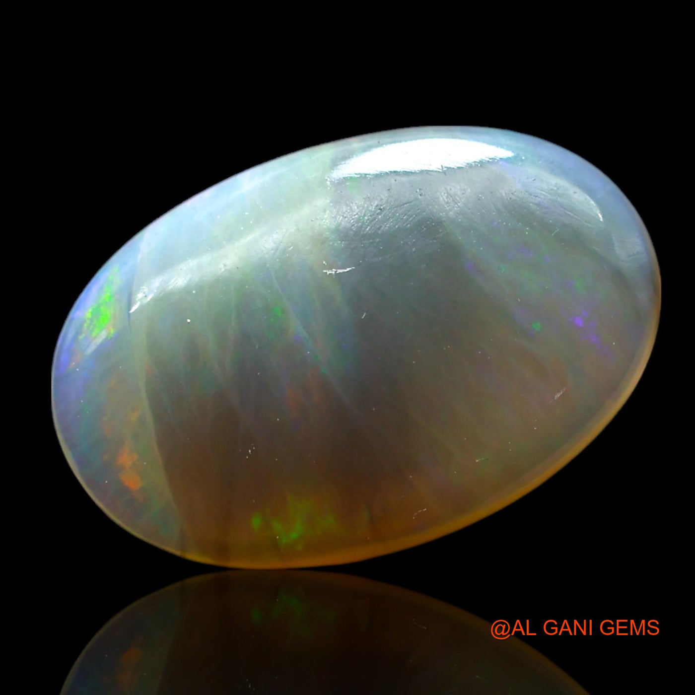 3.00 Cts Natural Australian Fire Opal Oval Cabochon Loose Gemstone For Jewelry 14x9x3 mm AF-909