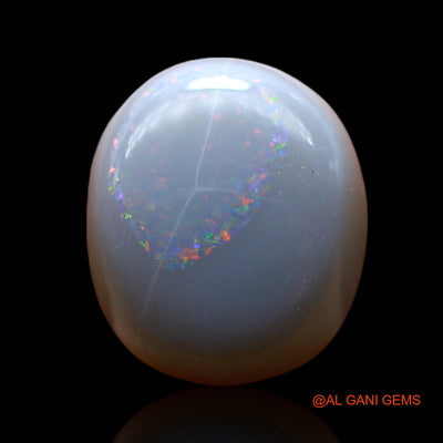 Natural Fire Opal Gemstone 7.00 Cts Loose Oval Cabochon From Australia 15x13x5 mm AF-90