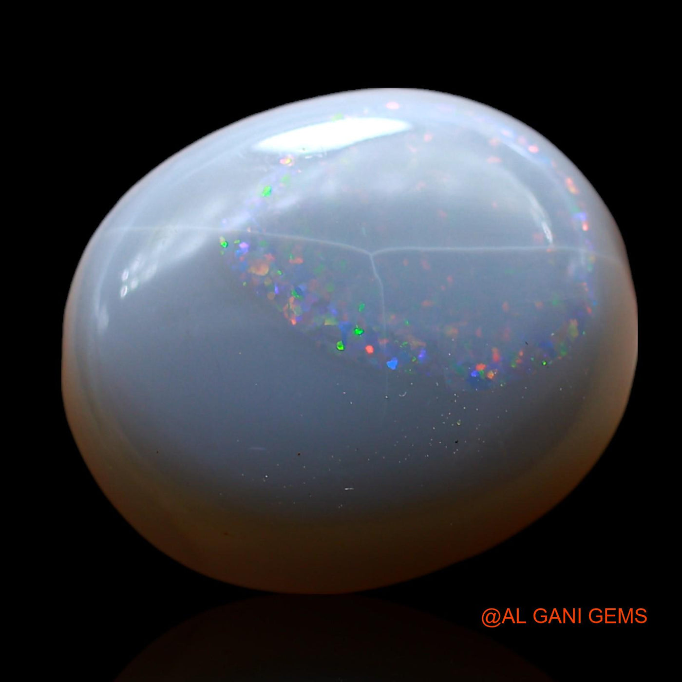 Natural Fire Opal Gemstone 7.00 Cts Loose Oval Cabochon From Australia 15x13x5 mm AF-90
