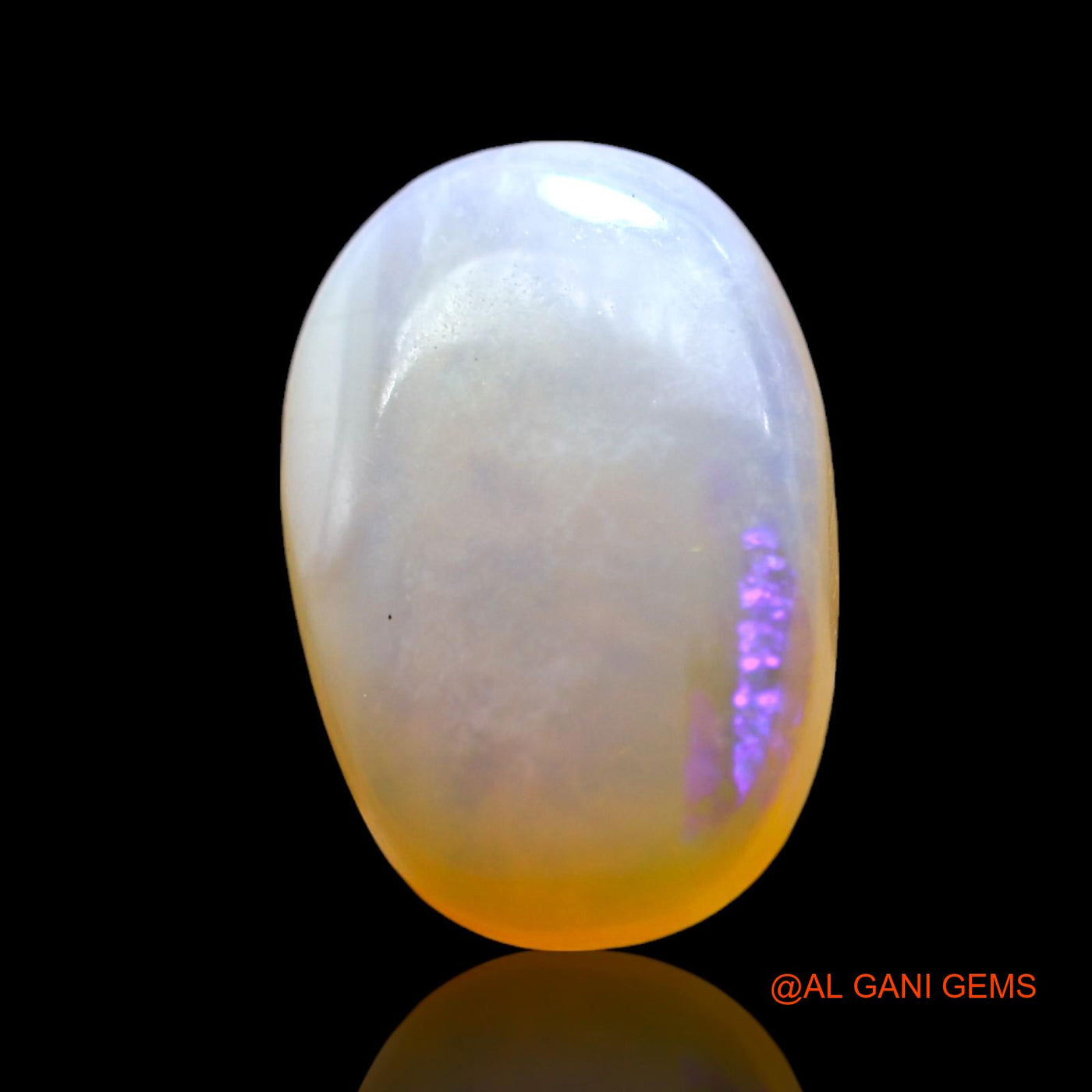 4.00 Cts Unheated Australian Fire Opal Loose Gemstone Oval Cabochon Natural 14x9x5 mm AF-911