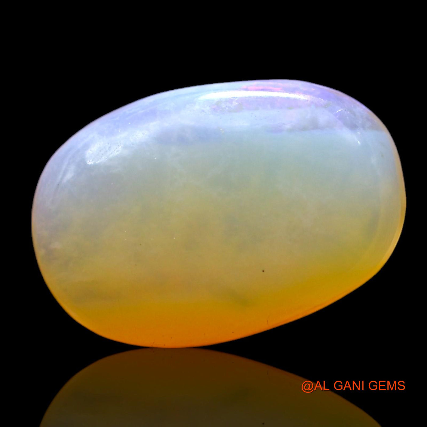 4.00 Cts Unheated Australian Fire Opal Loose Gemstone Oval Cabochon Natural 14x9x5 mm AF-911