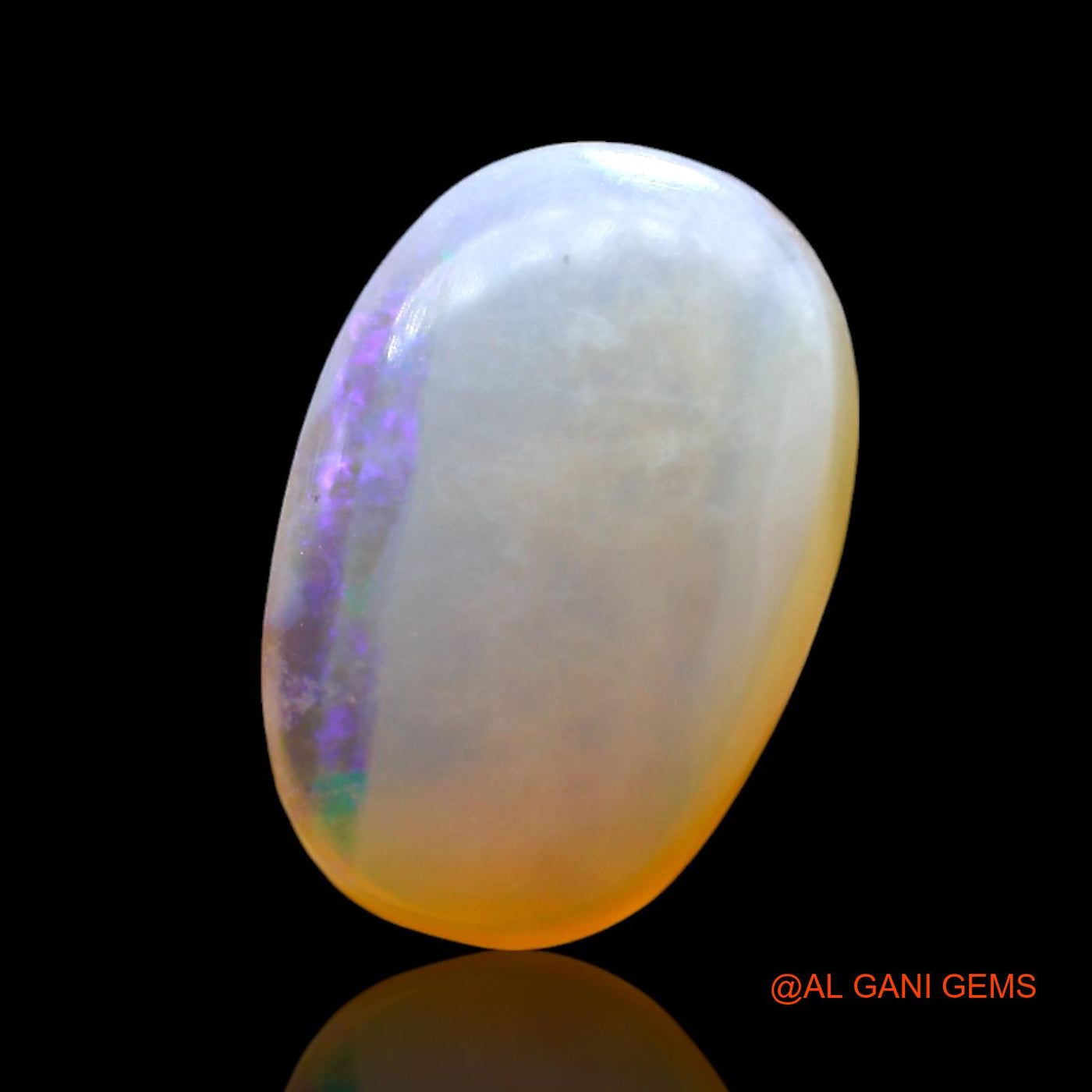 4.00 Cts Unheated Australian Fire Opal Loose Gemstone Oval Cabochon Natural 14x9x5 mm AF-911