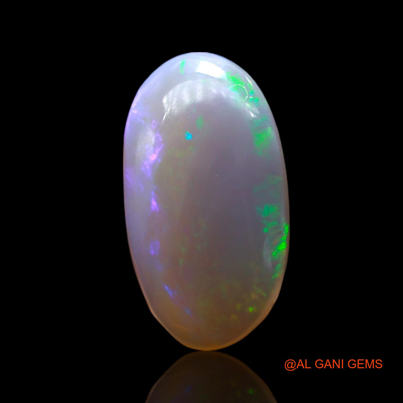 Natural Untreated Fire Opal Loose Gemstone Oval Cabochon From Australia 3.00 Cts 15x8x3 mm AF-912