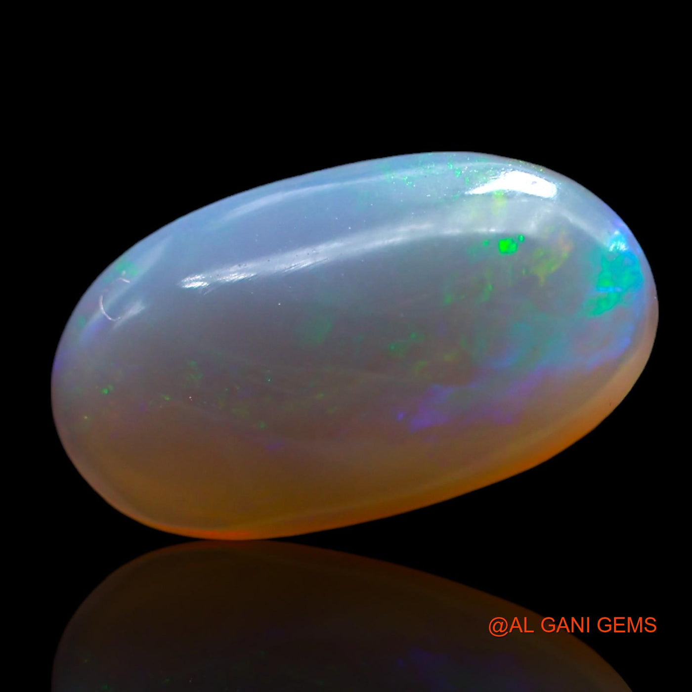 Natural Untreated Fire Opal Loose Gemstone Oval Cabochon From Australia 3.00 Cts 15x8x3 mm AF-912