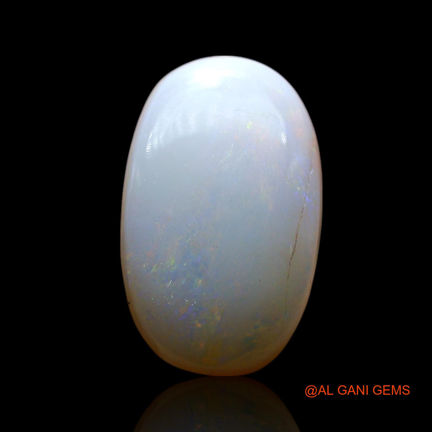 4.00 Cts Unheated Australian Fire Opal Loose Gemstone Oval Cabochon Natural 14x8x4 mm AF-913