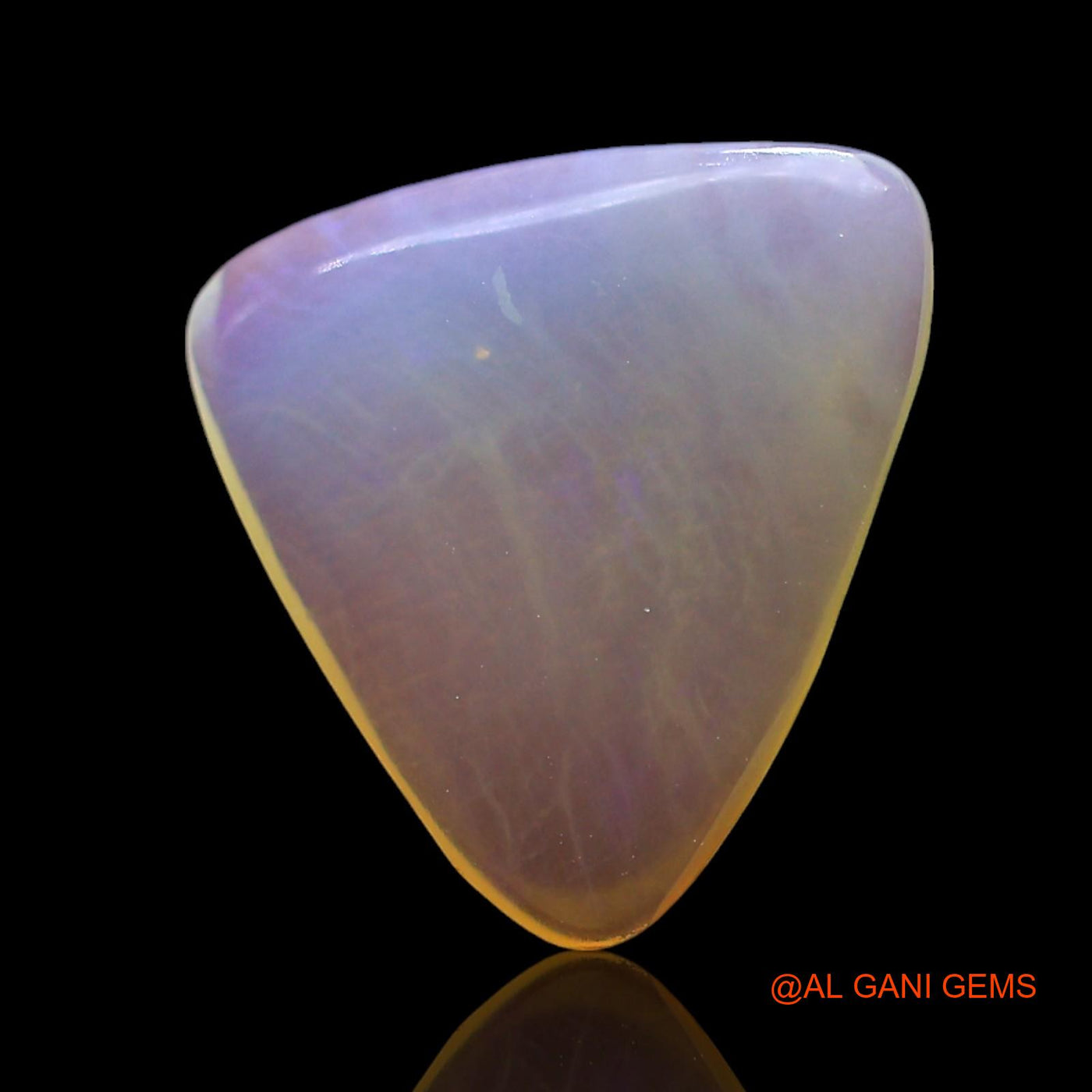 2.00 Cts Natural Australian Fire Opal Loose Gemstone Trillion Cabochon 13x11x2 mm AF-914