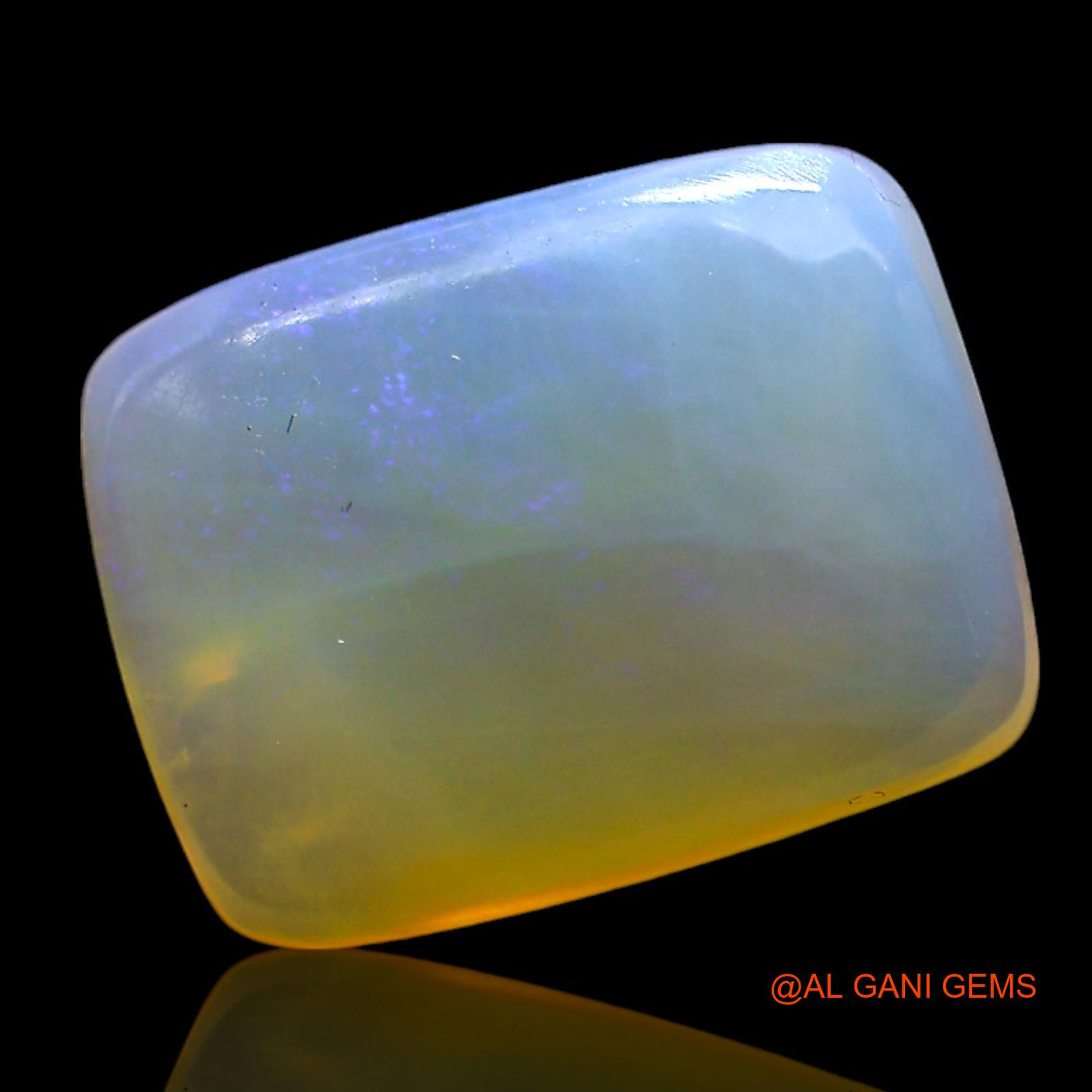 3.00 Cts Natural Australian Fire Opal Loose Gemstone Square Cabochon 12x9x4 mm AF-915