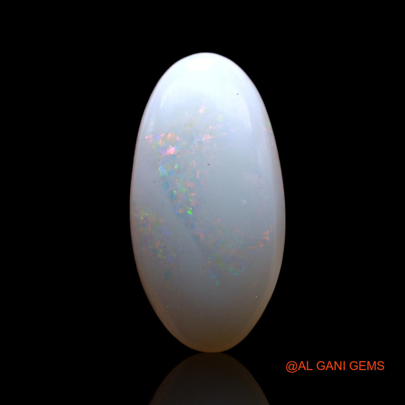 Natural Untreated Fire Opal Loose Gemstone Oval Cabochon From Australia 2.00 Cts 15x7x3 mm AF-916
