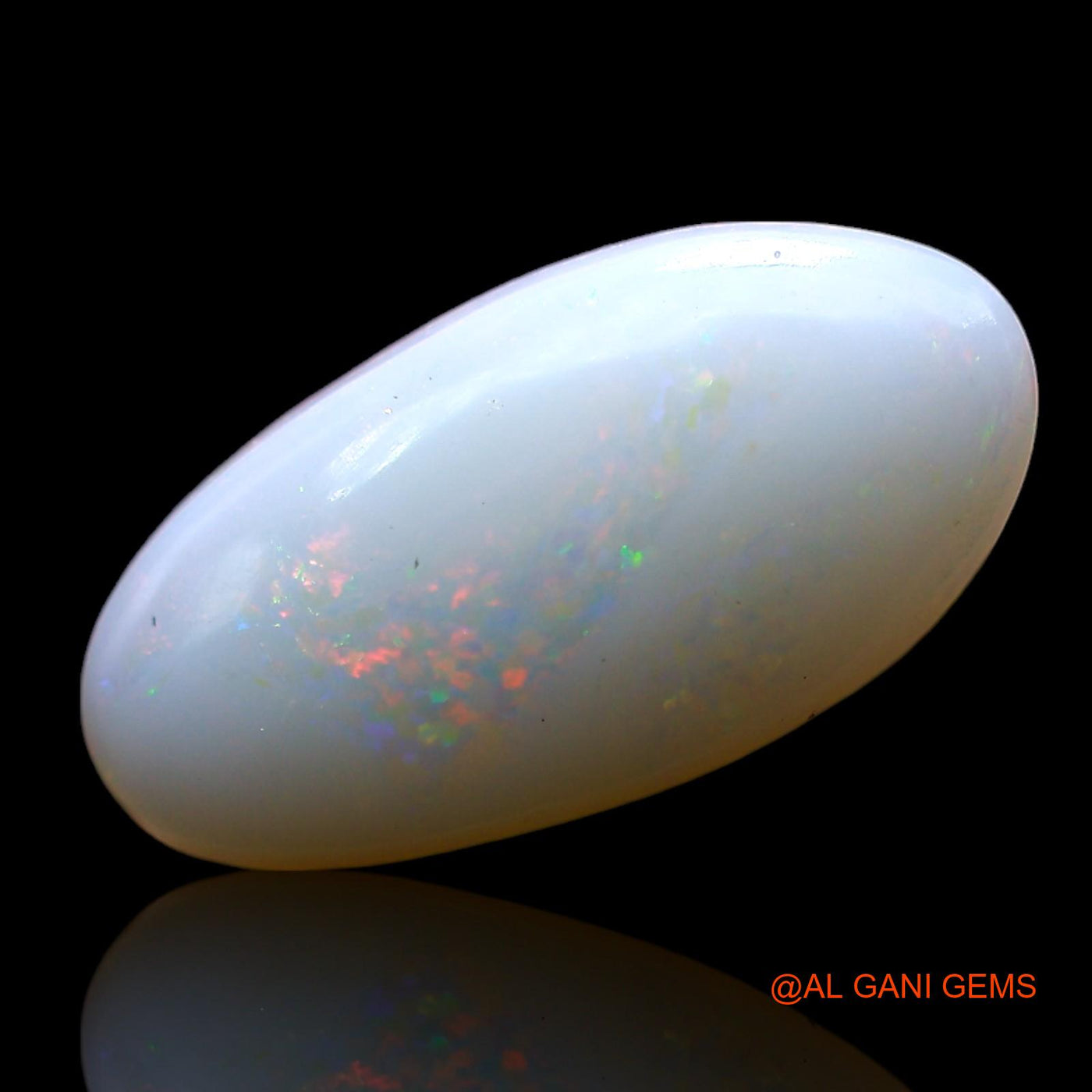 Natural Untreated Fire Opal Loose Gemstone Oval Cabochon From Australia 2.00 Cts 15x7x3 mm AF-916
