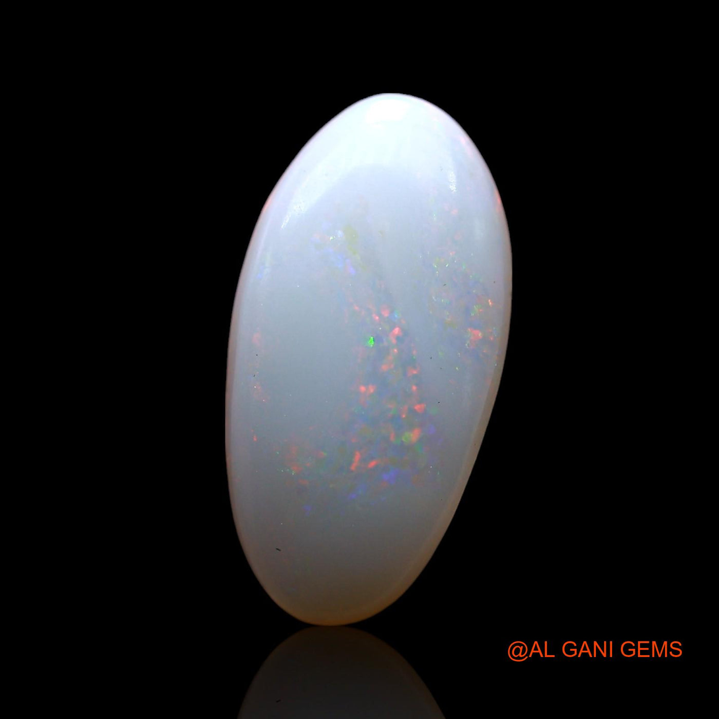 Natural Untreated Fire Opal Loose Gemstone Oval Cabochon From Australia 2.00 Cts 15x7x3 mm AF-916