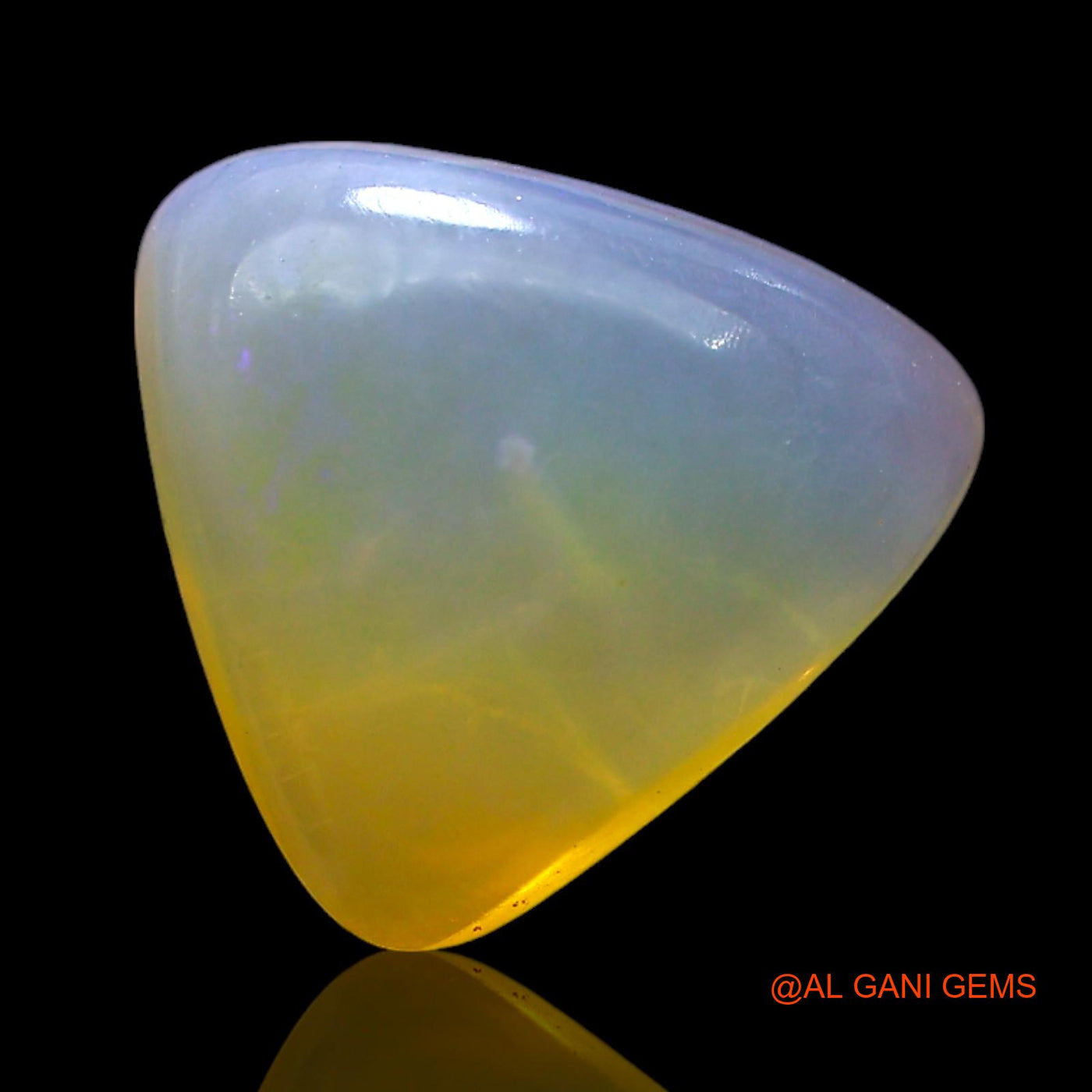 4.00 Cts Natural Australian Fire Opal Loose Gemstone Trillion Cabochon 11x11x5 mm AF-917