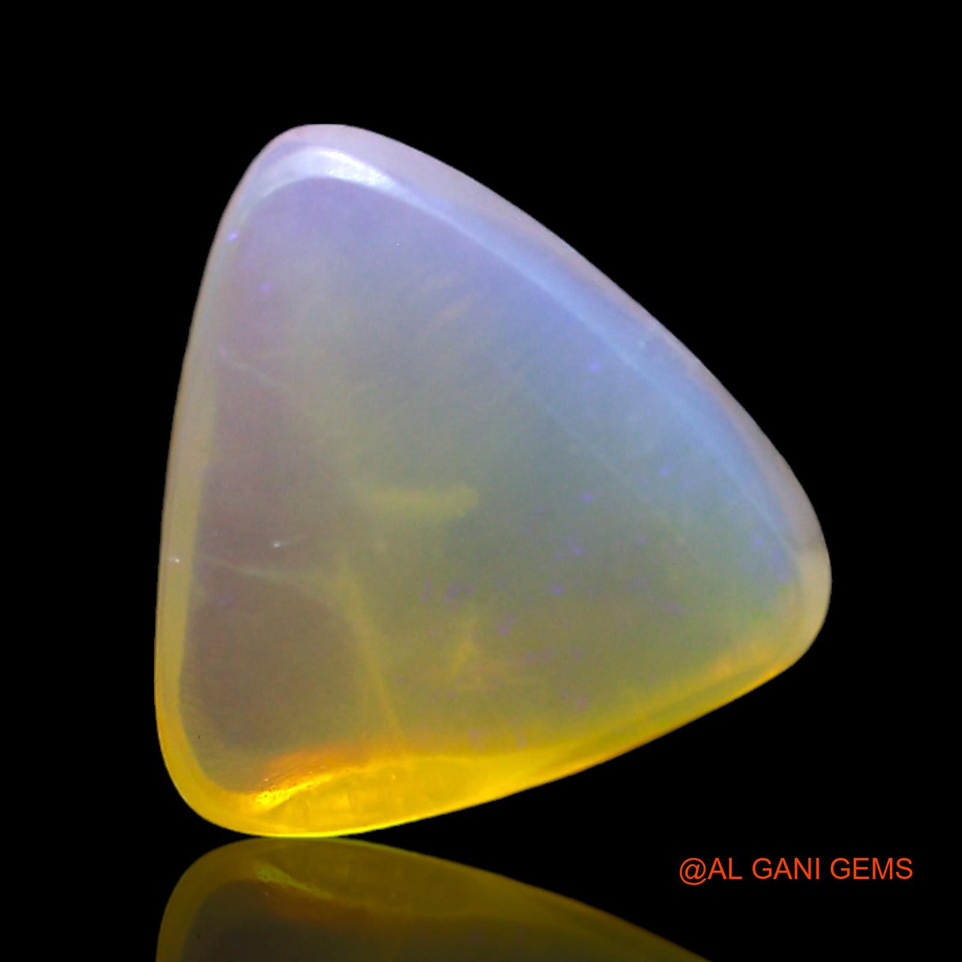 4.00 Cts Natural Australian Fire Opal Loose Gemstone Trillion Cabochon 11x11x5 mm AF-917