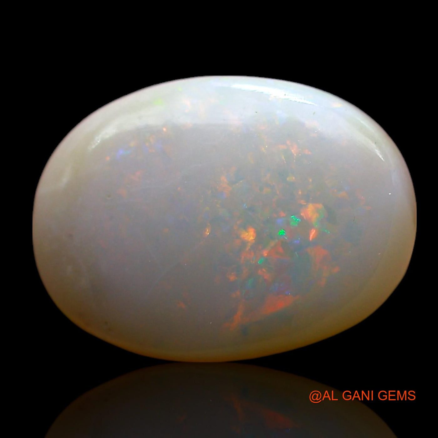 Natural Untreated Fire Opal Loose Gemstone Oval Cabochon From Australia 3.00 Cts 13x9x3 mm AF-919