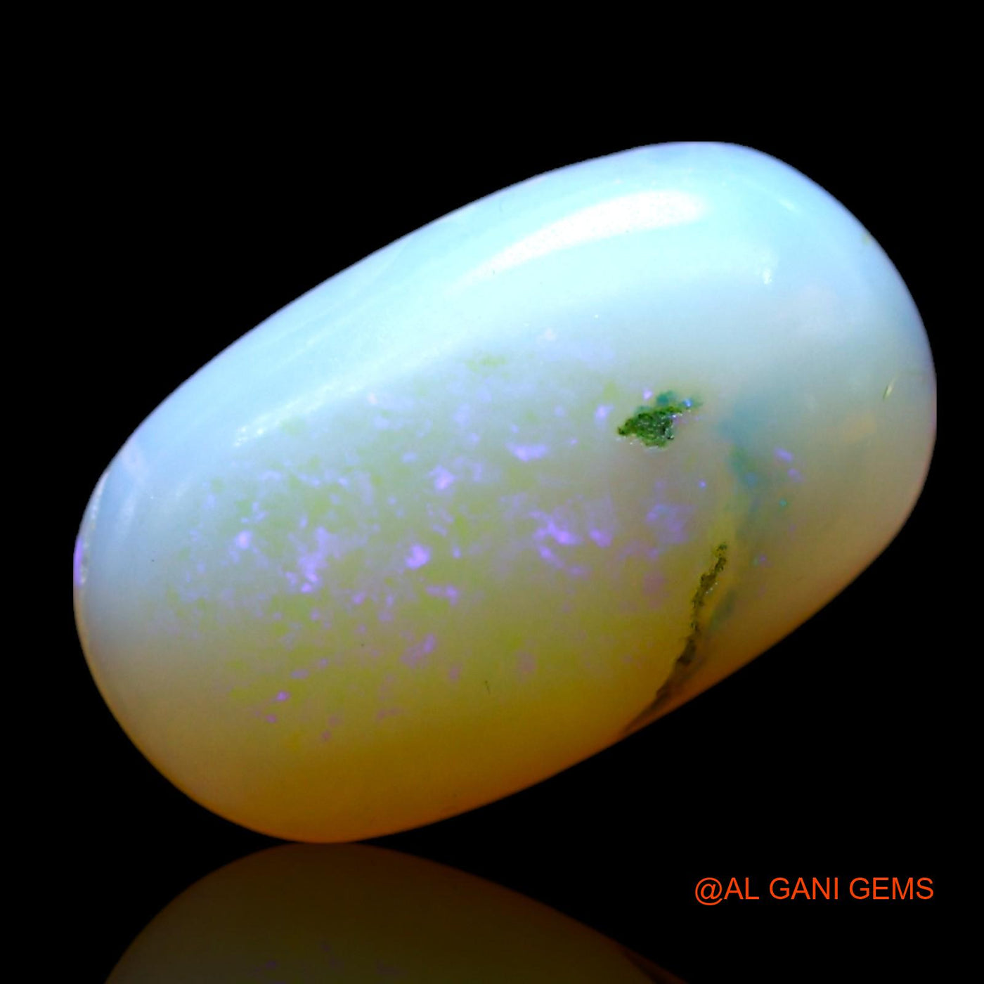 Natural Untreated Fire Opal Loose Gemstone Oval Cabochon From Australia 3.00 Cts 14x8x3 mm AF-923