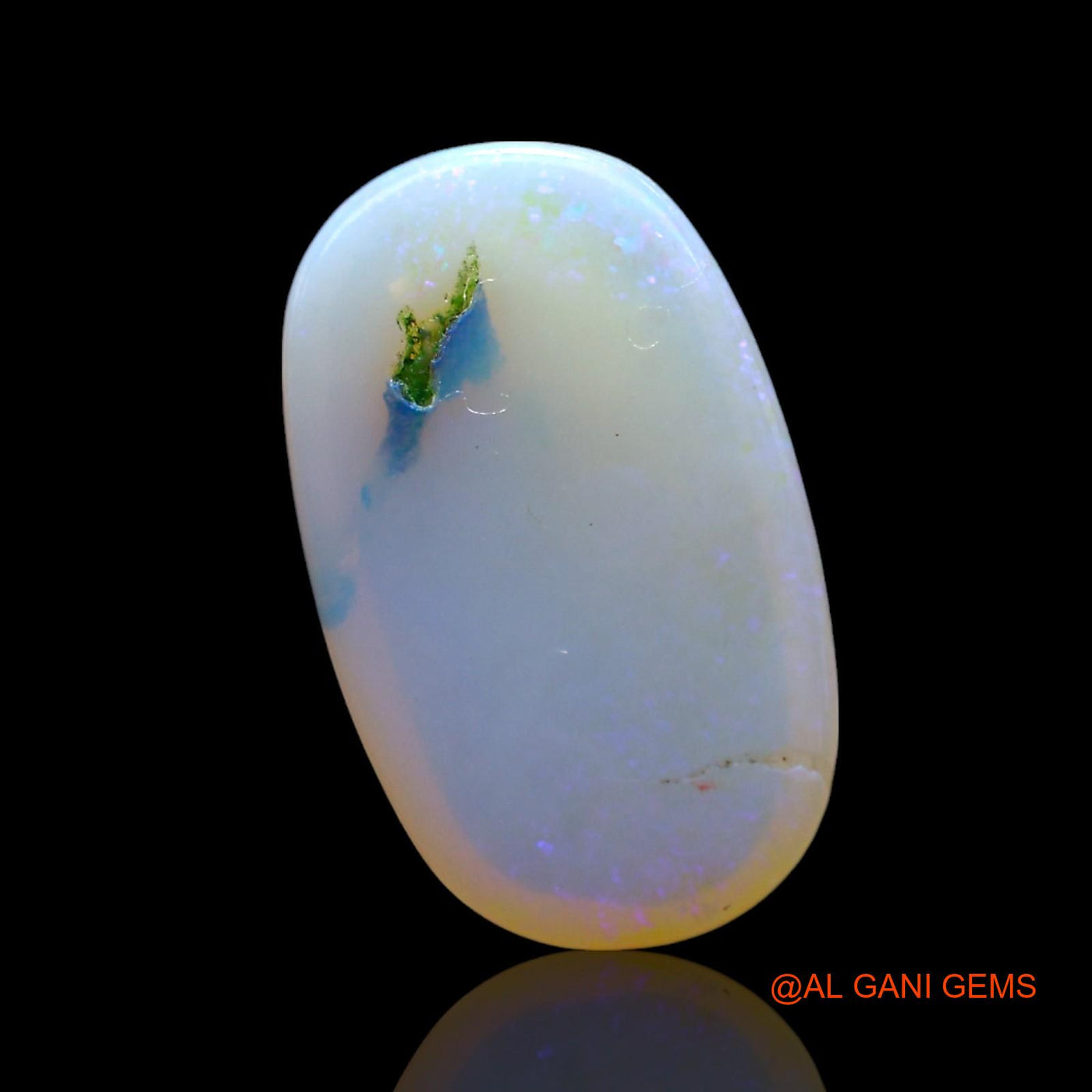 Natural Untreated Fire Opal Loose Gemstone Oval Cabochon From Australia 3.00 Cts 14x8x3 mm AF-923