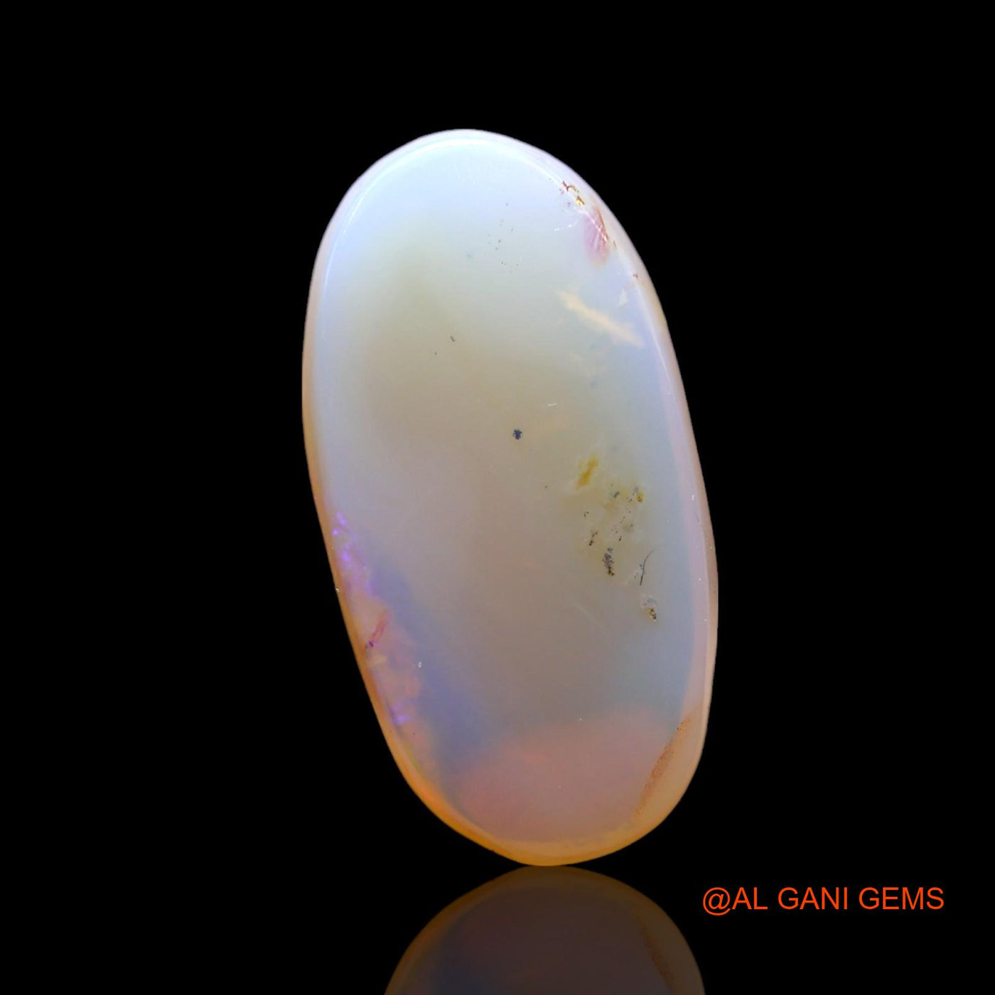 3.00 Cts Unheated Australian Fire Opal Loose Gemstone Oval Cabochon Natural 15x8x4 mm AF-924