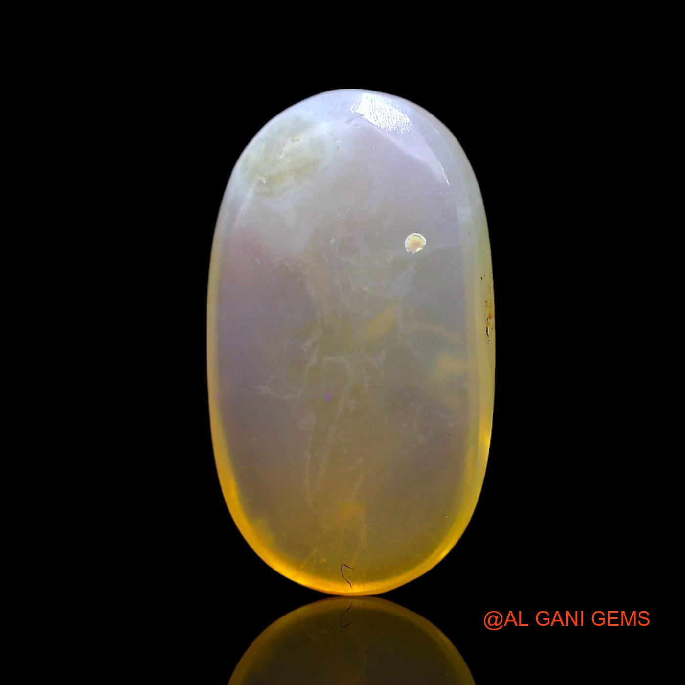 4.00 Cts Natural Australian Fire Opal Loose Gemstone Oval Cabochon 15x8x4 mm AF-926