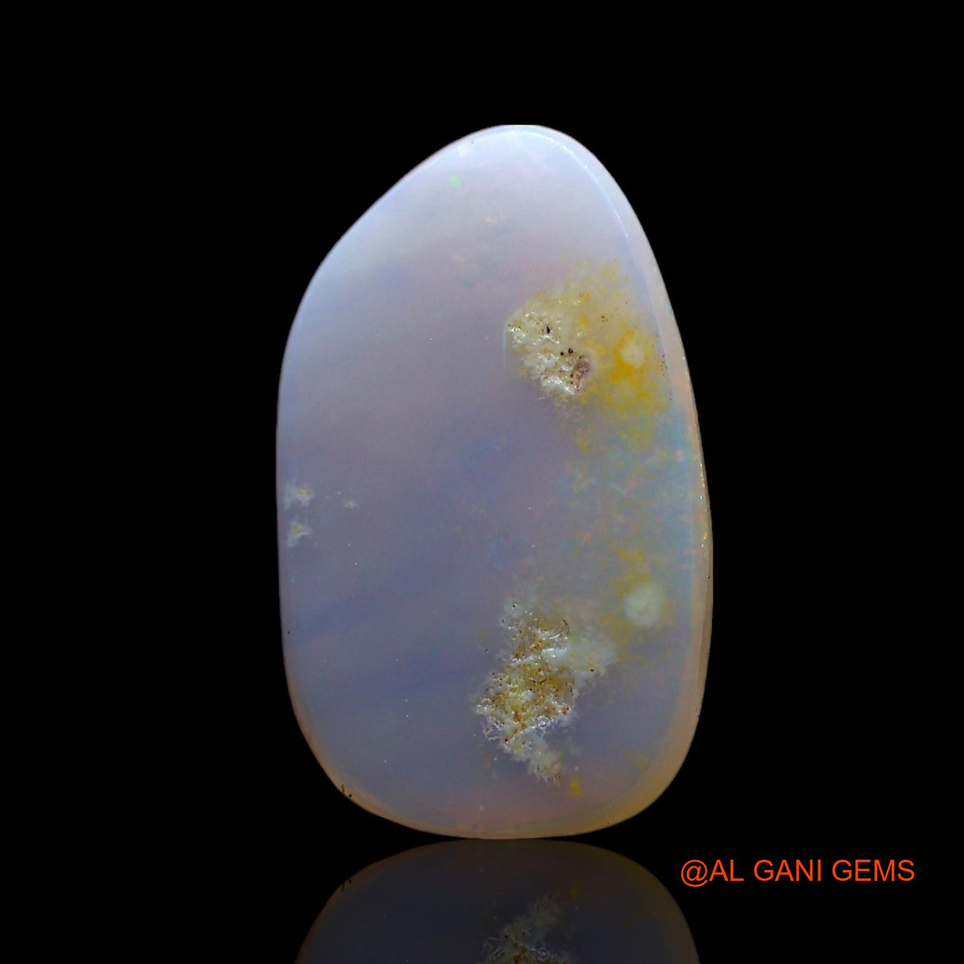 1.00 Cts Natural Australian Fire Opal Fancy Cabochon Loose Gemstone For Jewelry 14x8x2 mm AF-929