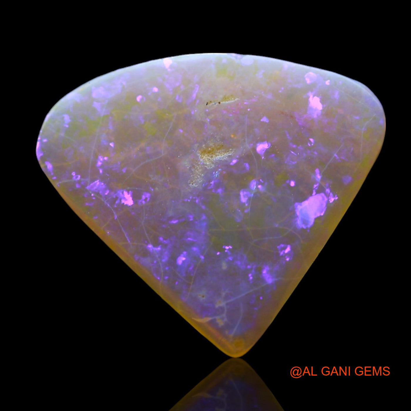3.00 Cts Unheated Australian Fire Opal Loose Gemstone Fancy Cabochon Natural 16x14x2 mm AF-92