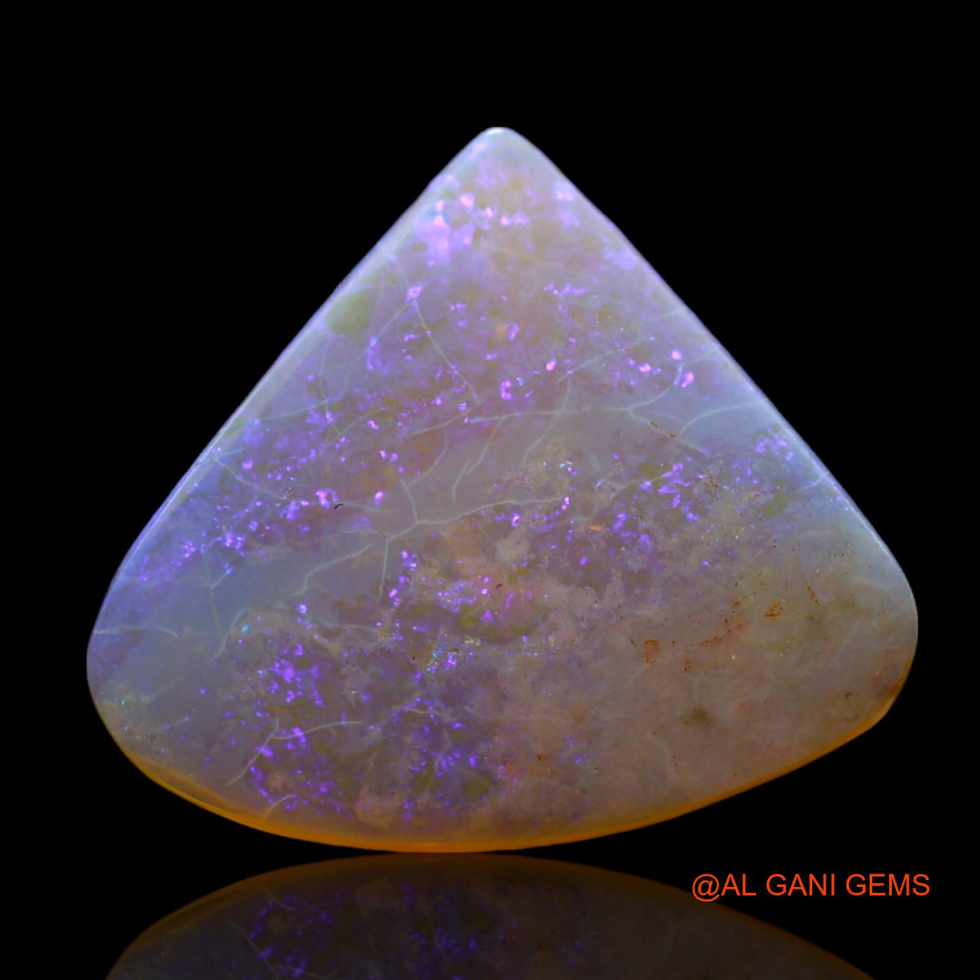 3.00 Cts Unheated Australian Fire Opal Loose Gemstone Fancy Cabochon Natural 16x14x2 mm AF-92