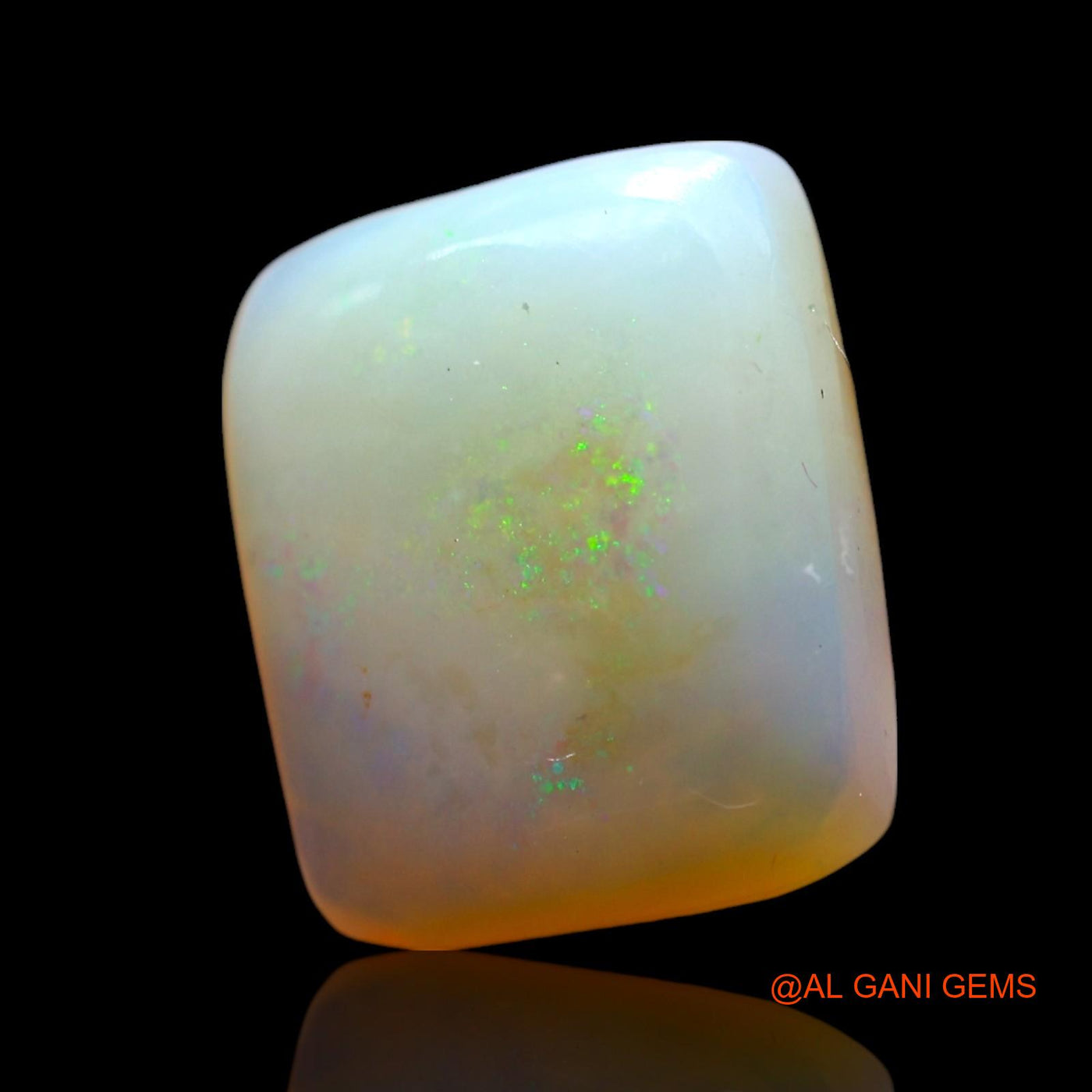 4.00 Cts Natural Australian Fire Opal Loose Gemstone Square Cabochon 12x10x4 mm AF-931