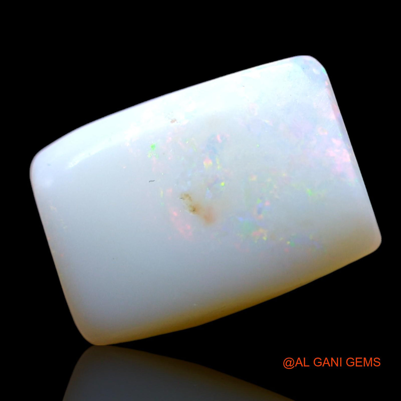 2.00 Cts Natural Australian Fire Opal Square Cabochon Loose Gemstone For Jewelry 12x8x3 mm AF-934