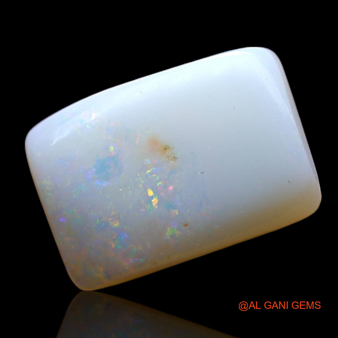 2.00 Cts Natural Australian Fire Opal Square Cabochon Loose Gemstone For Jewelry 12x8x3 mm AF-934