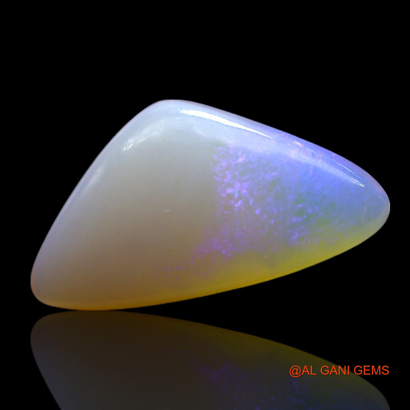 Natural Fire Opal Gemstone 3.00 Cts Loose Trillion Cabochon From Australia 15x8x4 mm AF-936