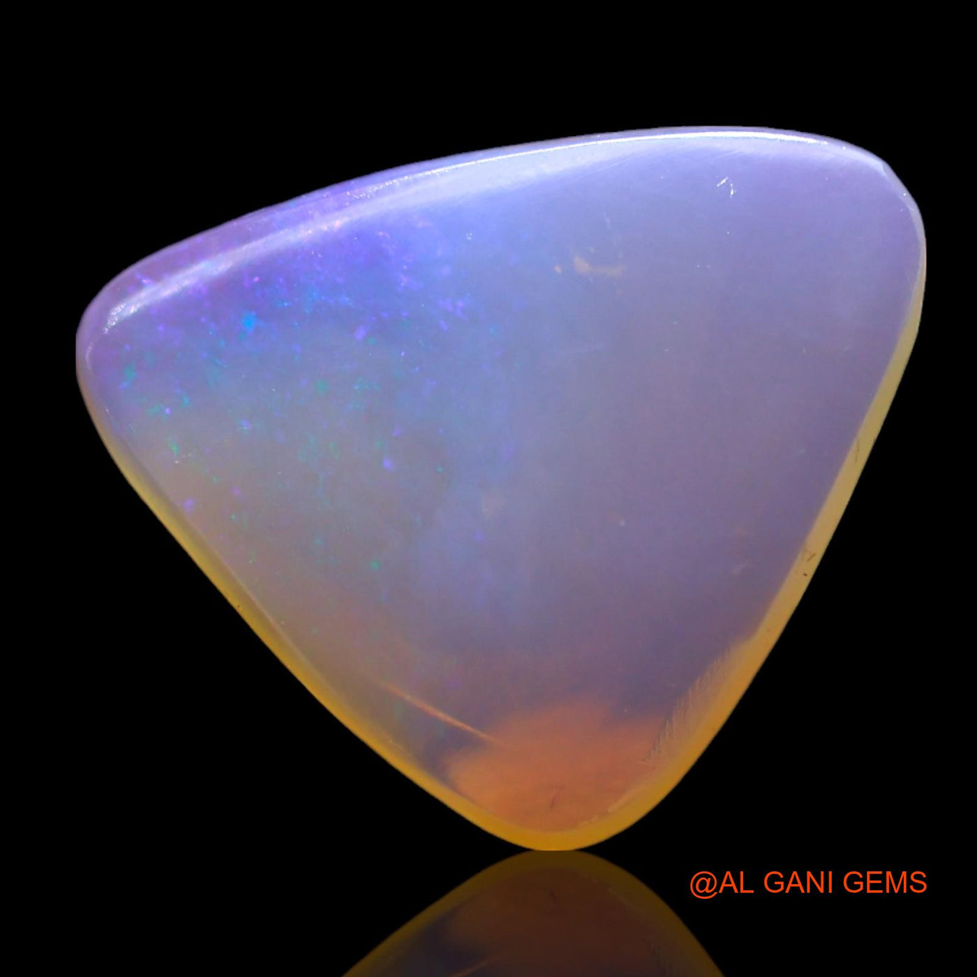 2.00 Cts Natural Australian Fire Opal Loose Gemstone Trillion Cabochon 13x11x3 mm AF-939