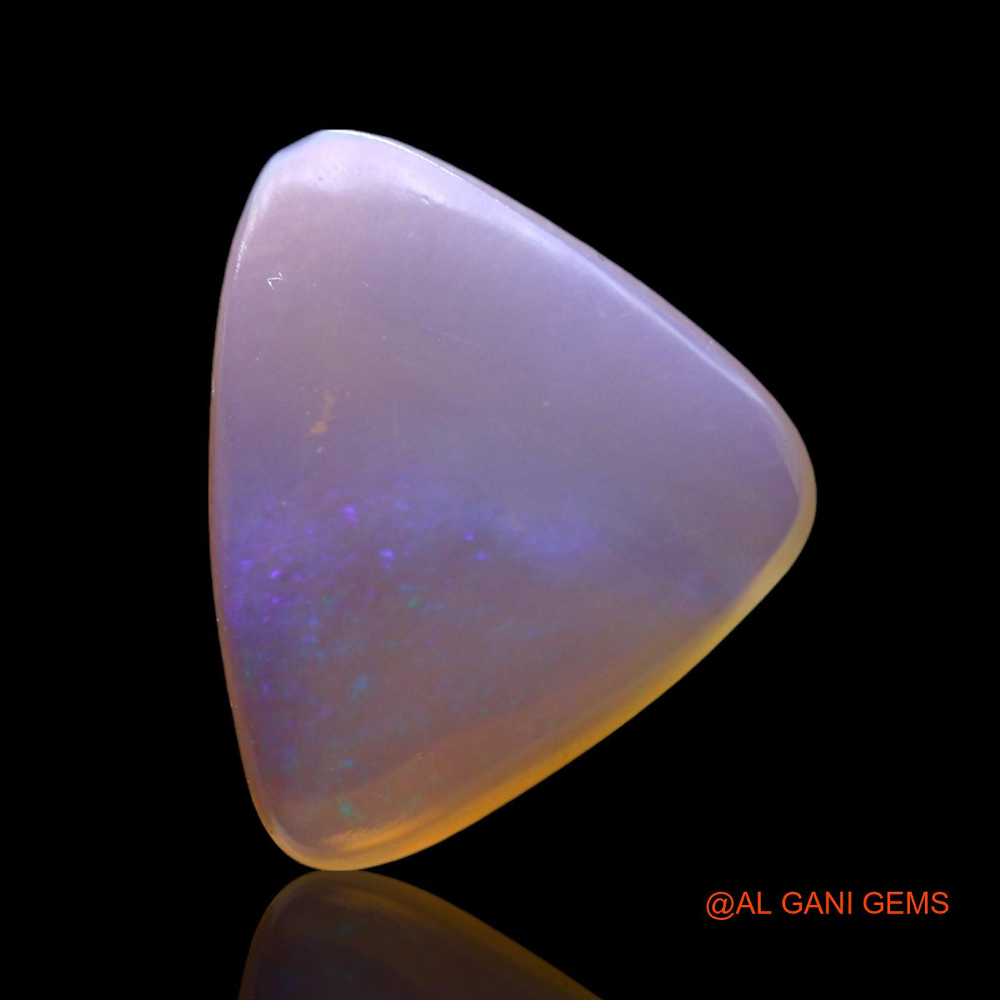 2.00 Cts Natural Australian Fire Opal Loose Gemstone Trillion Cabochon 13x11x3 mm AF-939