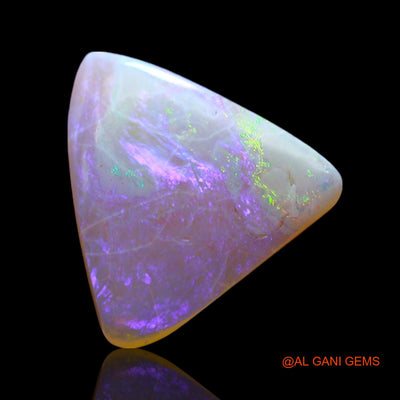 Natural Untreated Fire Opal Loose Gemstone Trillion Cabochon From Australia 3.00 Cts 14x13x2 mm AF-93