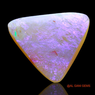 Natural Untreated Fire Opal Loose Gemstone Trillion Cabochon From Australia 3.00 Cts 14x13x2 mm AF-93