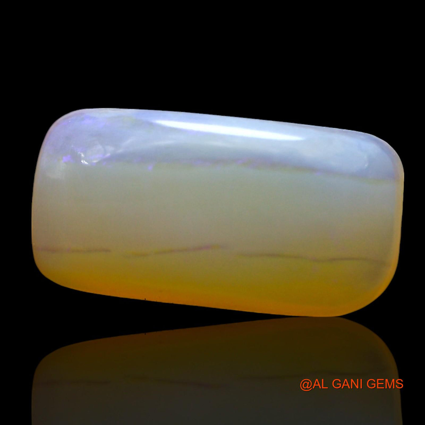 Natural Untreated Fire Opal Loose Gemstone Square Cabochon From Australia 3.00 Cts 14x7x3 mm AF-941