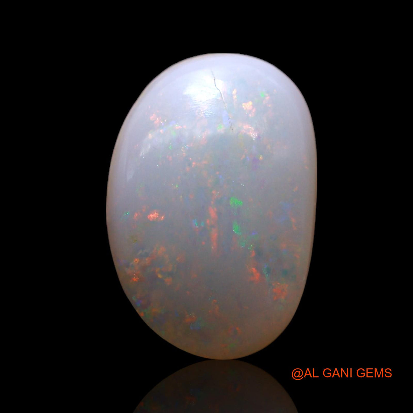 2.00 Cts Natural Australian Fire Opal Loose Gemstone Fancy Cabochon 13x8x3 mm AF-942