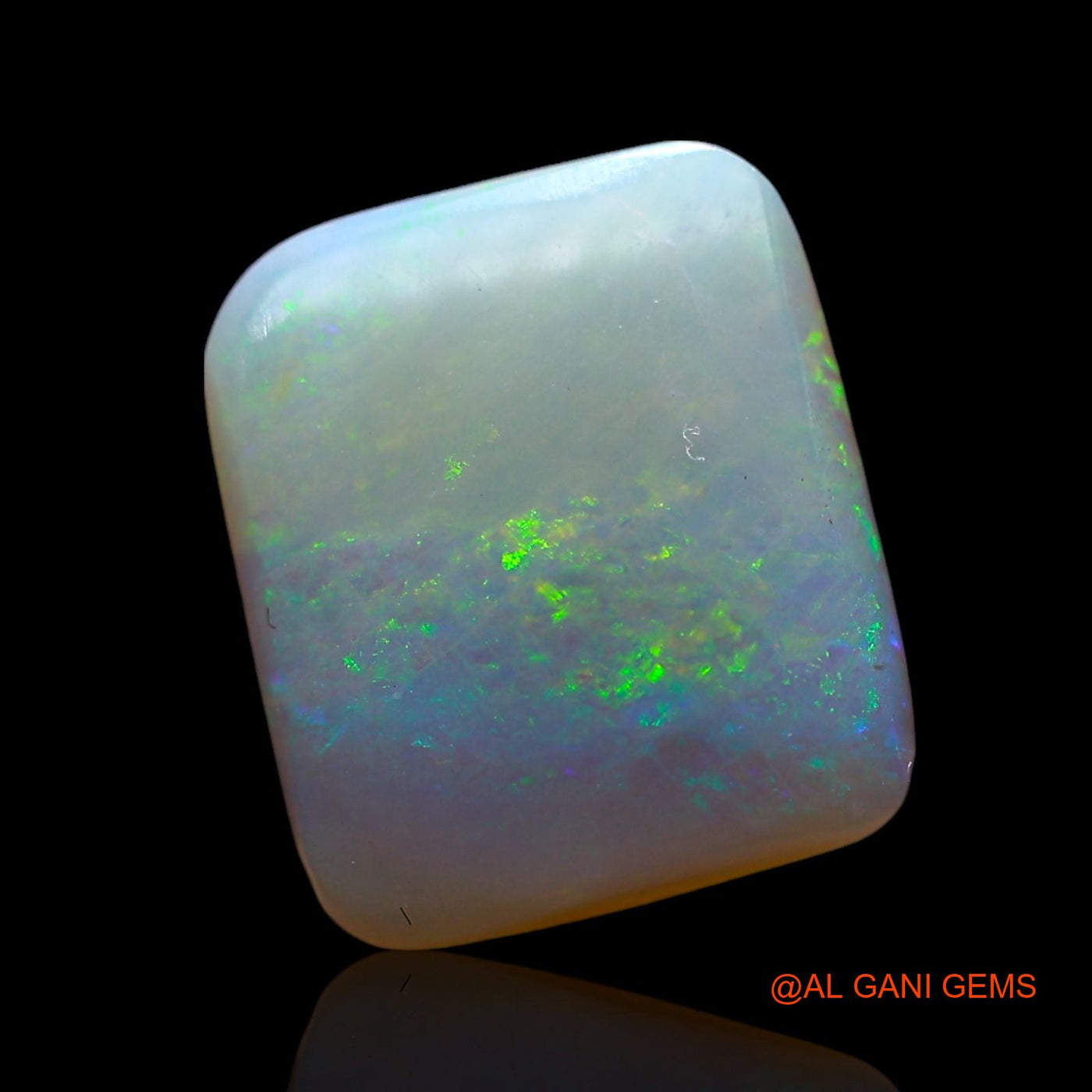 3.00 Cts Unheated Australian Fire Opal Loose Gemstone Square Cabochon Natural 11x9x3 mm AF-944