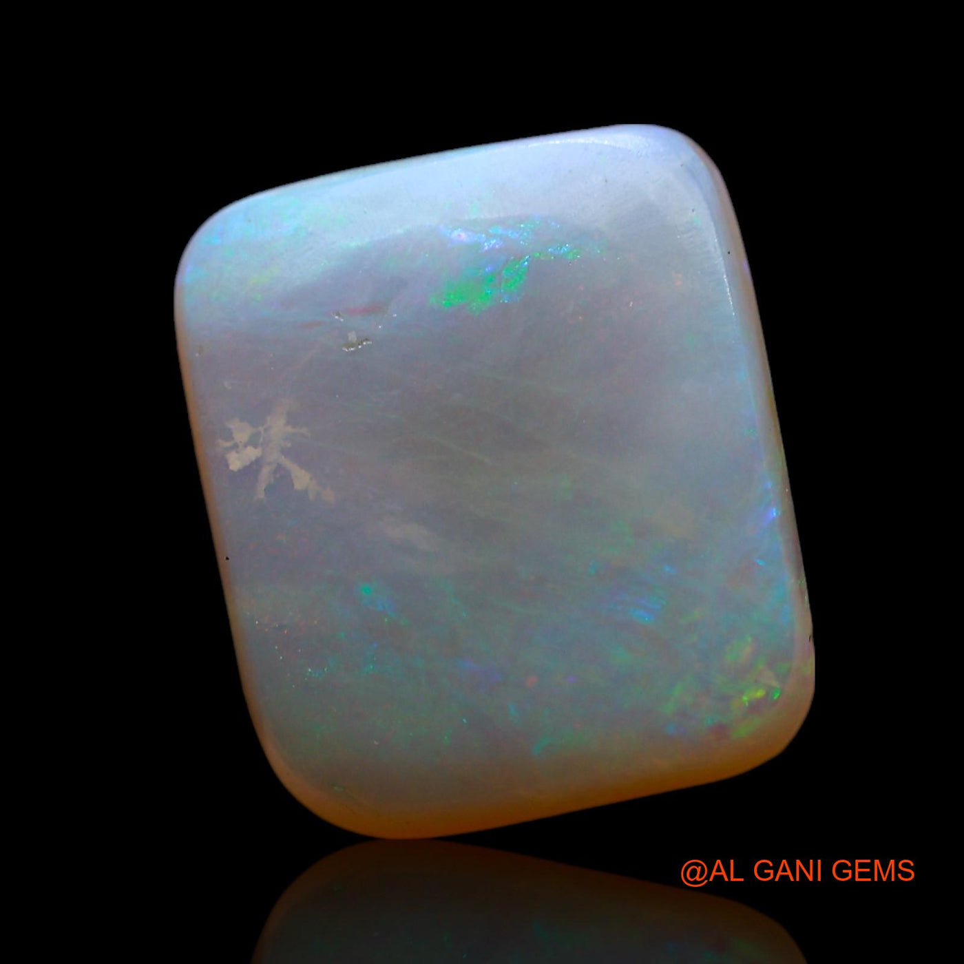 3.00 Cts Unheated Australian Fire Opal Loose Gemstone Square Cabochon Natural 11x9x3 mm AF-944