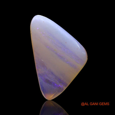 Natural Fire Opal Gemstone 2.00 Cts Loose Trillion Cabochon From Australia 14x8x2 mm AF-946