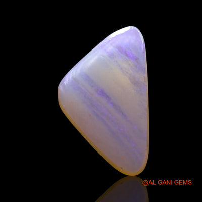 Natural Fire Opal Gemstone 2.00 Cts Loose Trillion Cabochon From Australia 14x8x2 mm AF-946