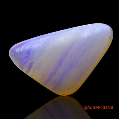 Natural Fire Opal Gemstone 2.00 Cts Loose Trillion Cabochon From Australia 14x8x2 mm AF-946