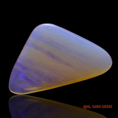 Natural Fire Opal Gemstone 2.00 Cts Loose Trillion Cabochon From Australia 14x8x2 mm AF-946
