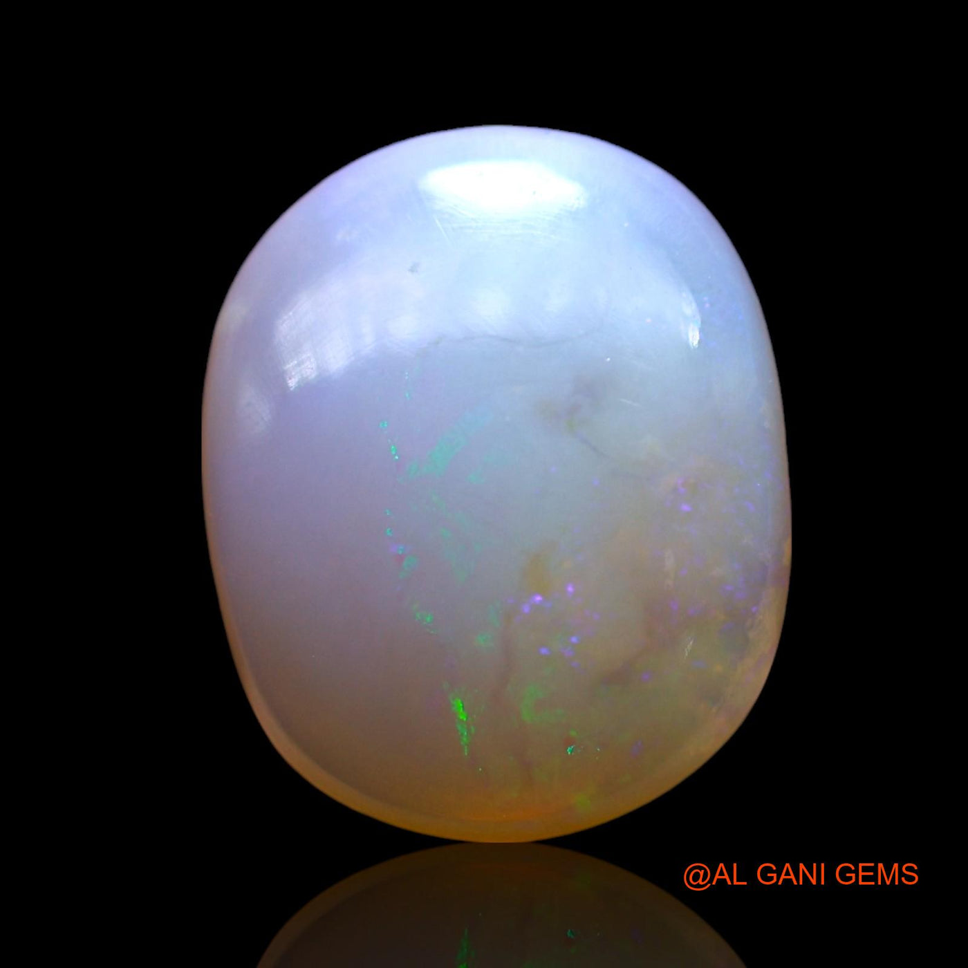 Natural Fire Opal Gemstone 2.00 Cts Loose Oval Cabochon From Australia 12x10x3 mm AF-947
