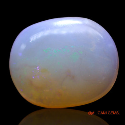 Natural Fire Opal Gemstone 2.00 Cts Loose Oval Cabochon From Australia 12x10x3 mm AF-947