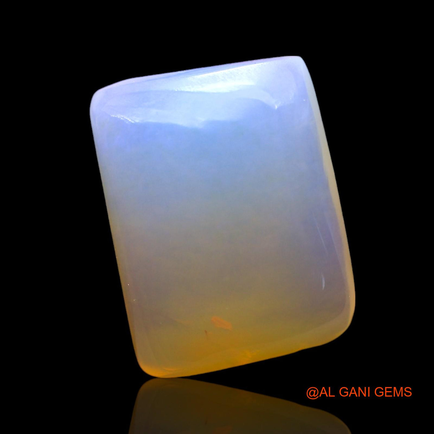 3.00 Cts Natural Australian Fire Opal Loose Gemstone Square Cabochon 11x8x4 mm AF-948