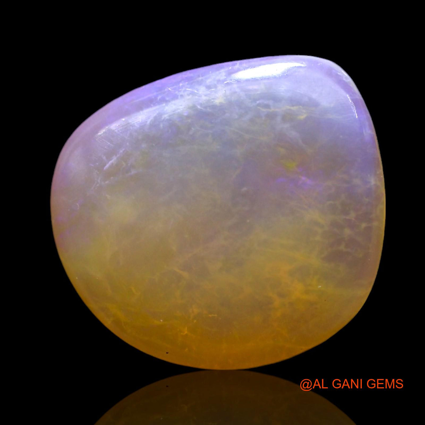 2.00 Cts Natural Australian Fire Opal Fancy Cabochon Loose Gemstone For Jewelry 12x10x3 mm AF-950