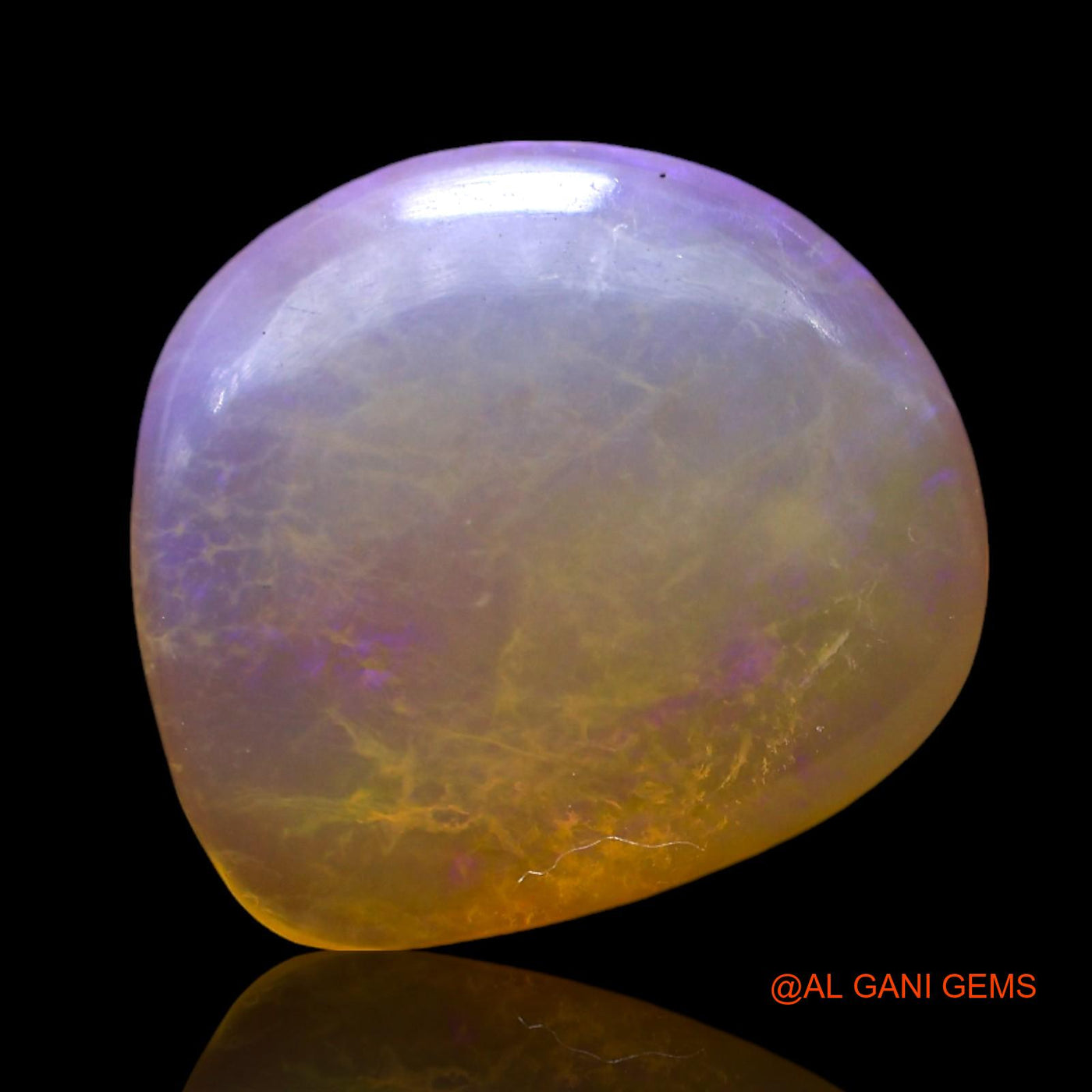 2.00 Cts Natural Australian Fire Opal Fancy Cabochon Loose Gemstone For Jewelry 12x10x3 mm AF-950