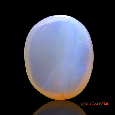 Natural Fire Opal Gemstone 3.00 Cts Loose Oval Cabochon From Australia 11x9x4 mm AF-952