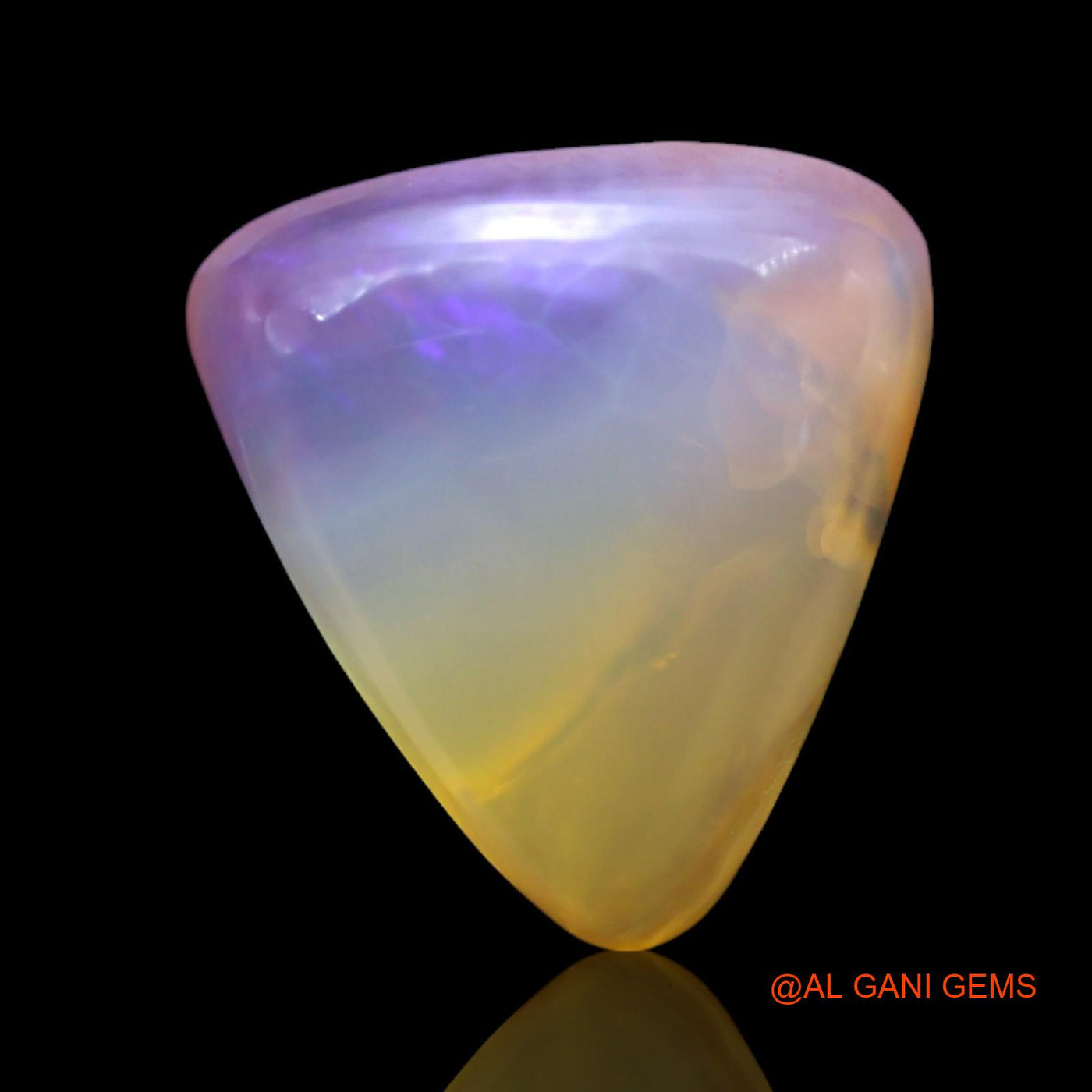 3.00 Cts Natural Australian Fire Opal Loose Gemstone Trillion Cabochon 11x10x4 mm AF-953