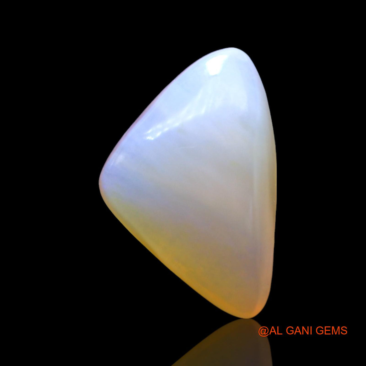 Natural Fire Opal Gemstone 3.00 Cts Loose Trillion Cabochon From Australia 12x8x5 mm AF-954