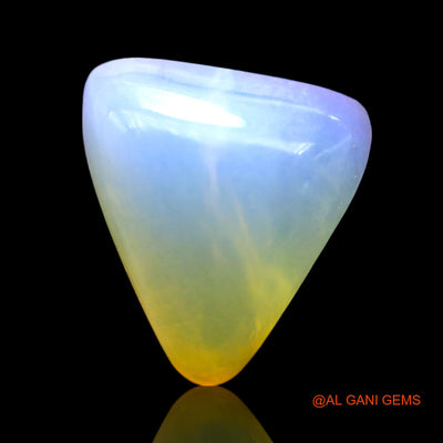 2.00 Cts Unheated Australian Fire Opal Loose Gemstone Trillion Cabochon Natural 10x9x4 mm AF-955